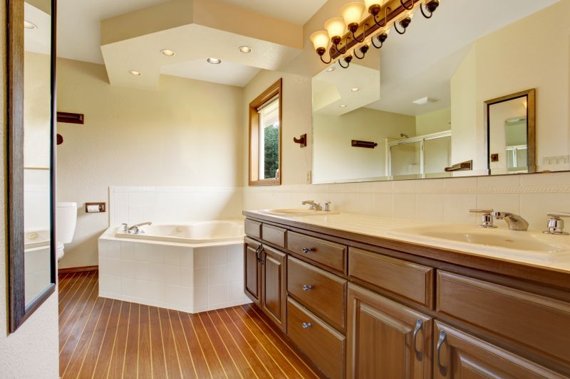 Elegant Bathroom with Custom Lighting